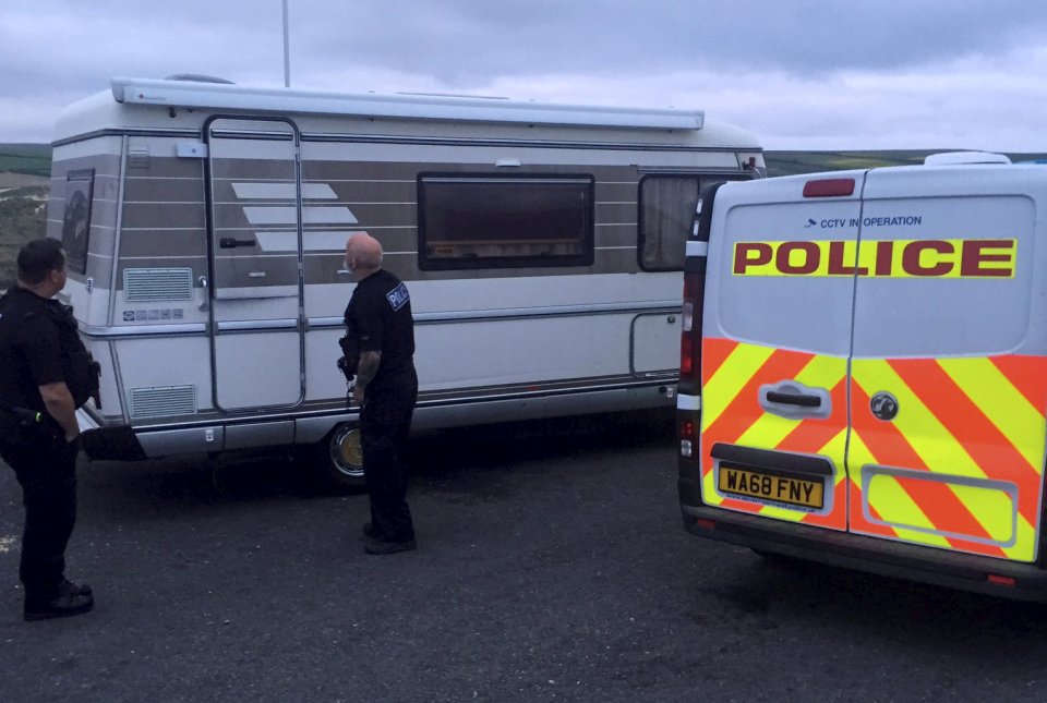  Cops swooped on caravans that had stayed the night in Cornwall