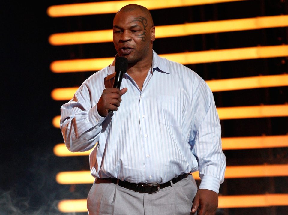  Mike Tyson ballooned to a whopping 27st after retiring