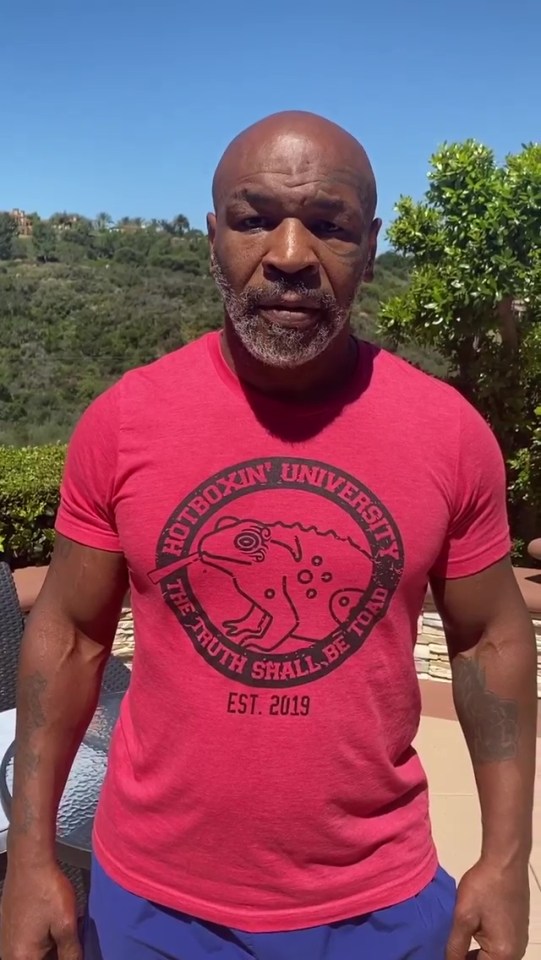  Mike Tyson, at the age of 53, is looking fit and raring to go