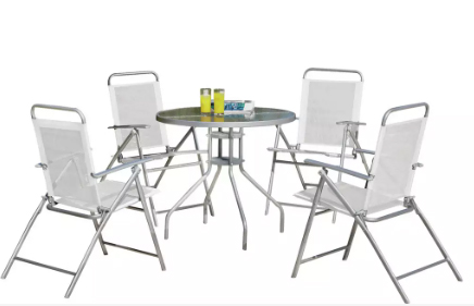 This set of four chairs and table  is ideal for a family meal