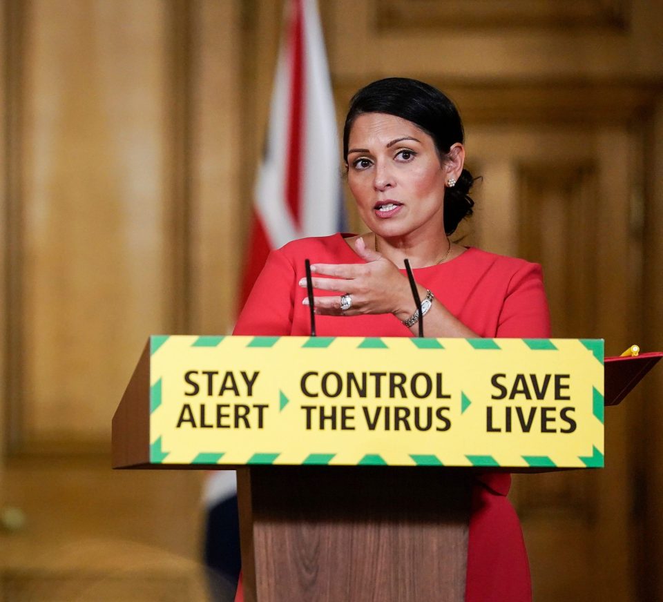  Priti Patel will reveal the quarantine plans later today