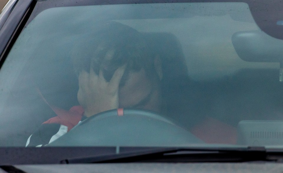  Dan looked distraught as he sat in his car