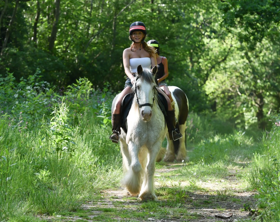  The ex-barmaid trotted along country roads in Kent