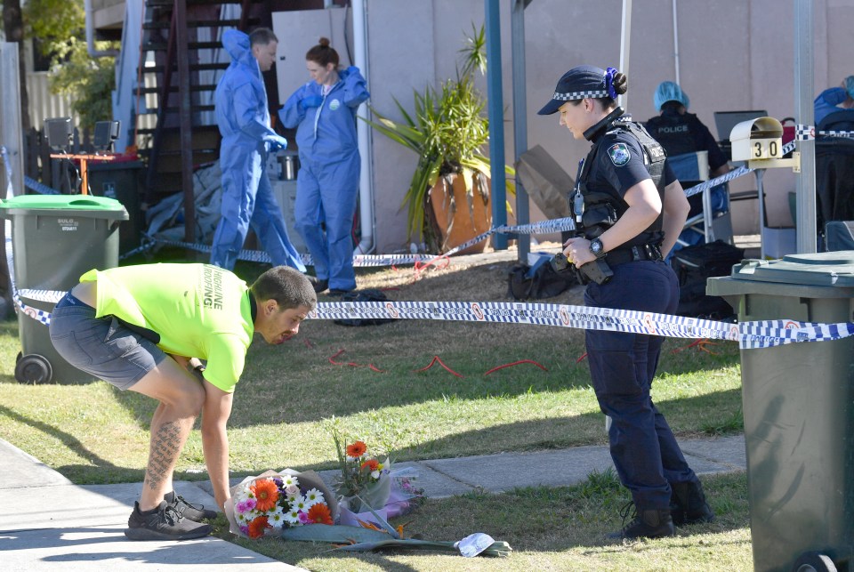  Brisbane residents have been laying flowers in tribute to the youngster