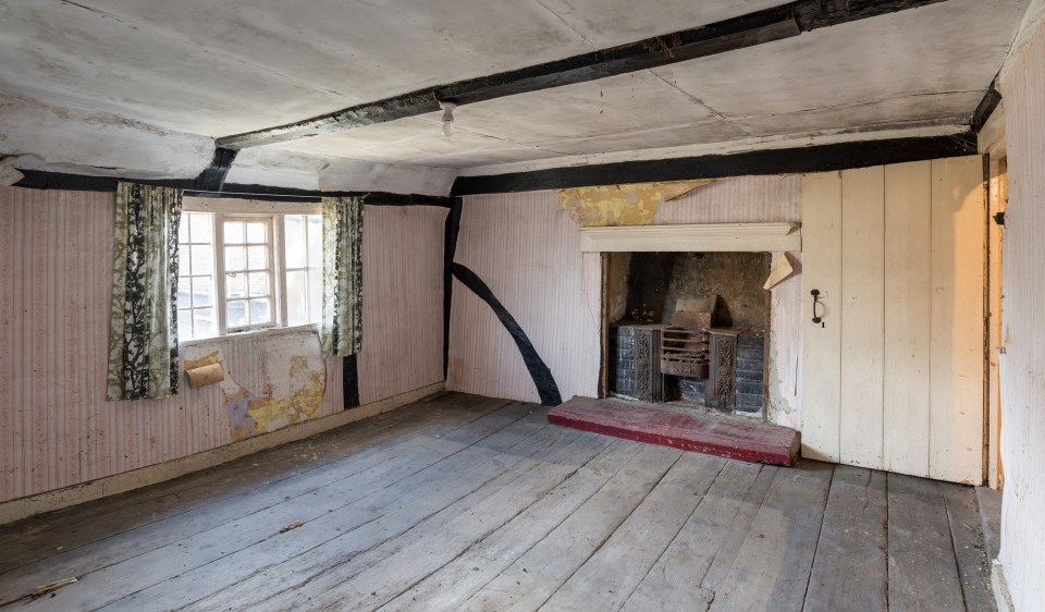  The house has some original features including authentic wooden beamed ceilings throughout