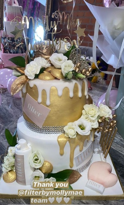  The Instagram influencer was spoilt for choice with a second cake