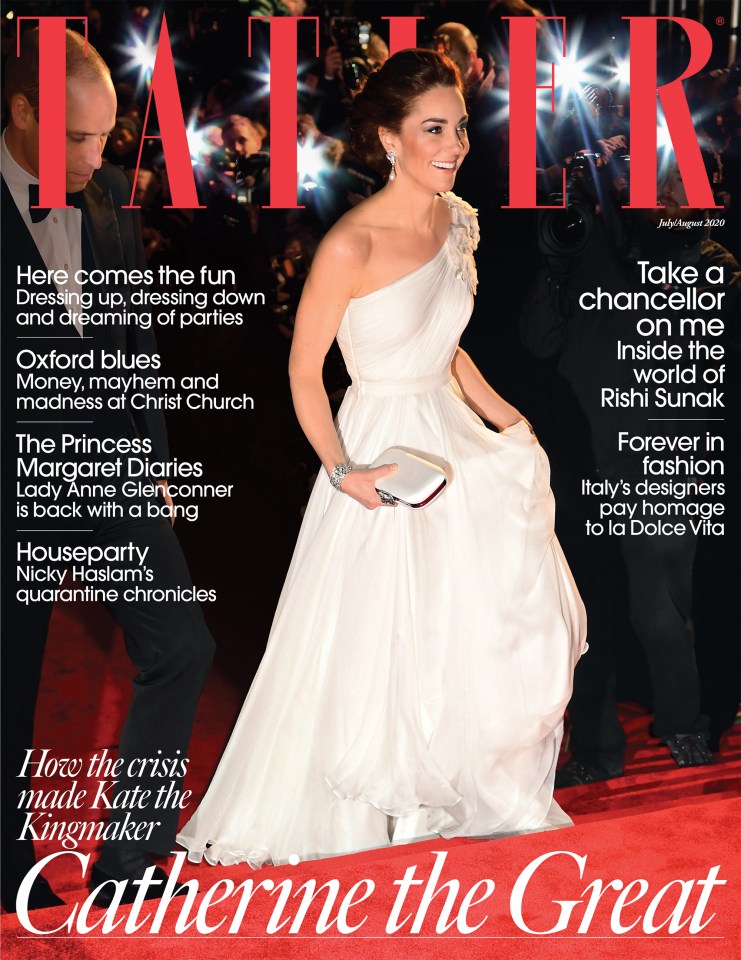  The cover of  the July/August issue of Tatler magazine