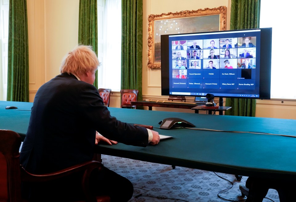 The PM discussed reopening the hospitality industry via Zoom video link to a Commons liaison committee