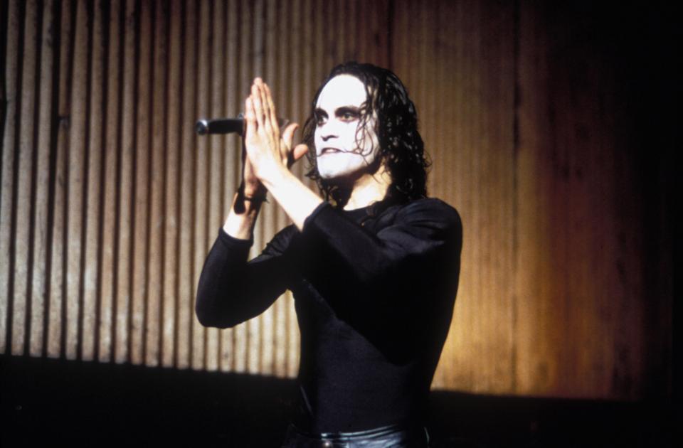  Brandon Lee starring in The Crow (1994), the movie in which he was tragically killed during filming