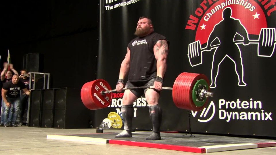  Eddie Hall silenced his critics when he lifted half a ton