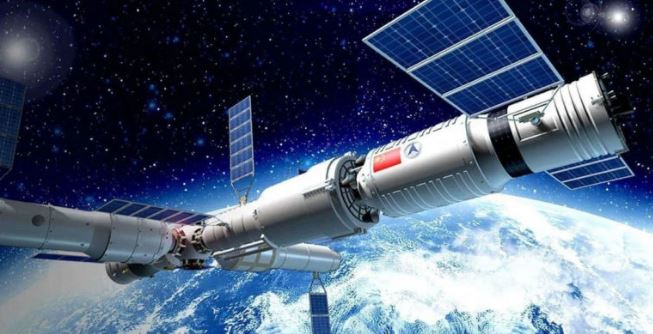 Artist impression of China's new space station, which could be operational as early as 2023