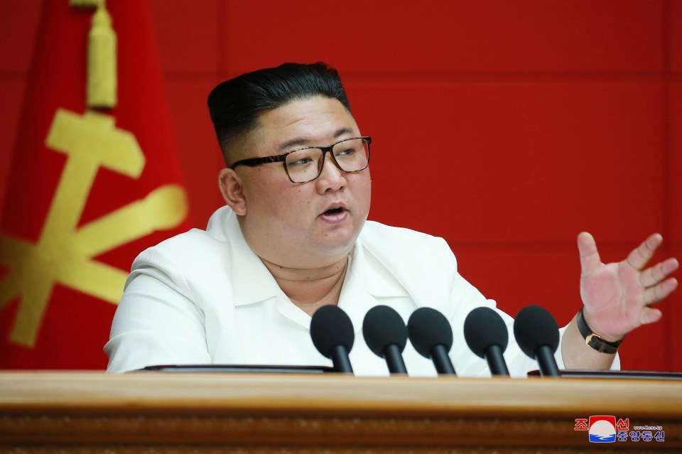 North Korea released pictures of Kim Jong-un at a state meeting on August 19, 2020