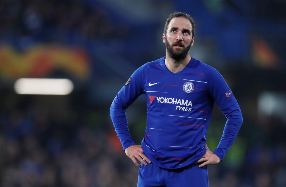  Gonzalo Higuain looked a shadow of his former self at Chelsea