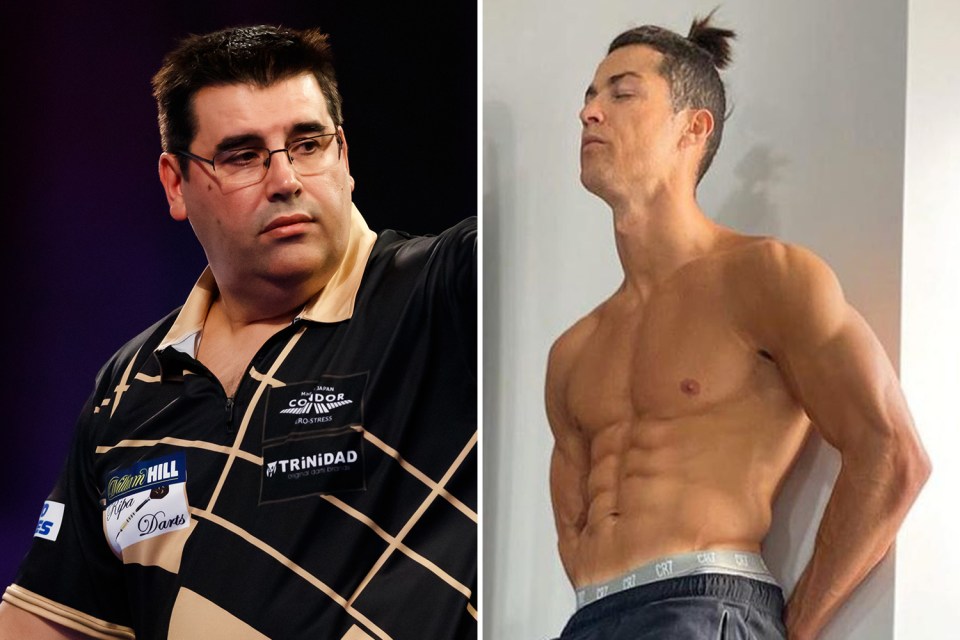  Portuguese darts star Jose De Sousa has high hopes of being bigger than Cristiano Ronaldo