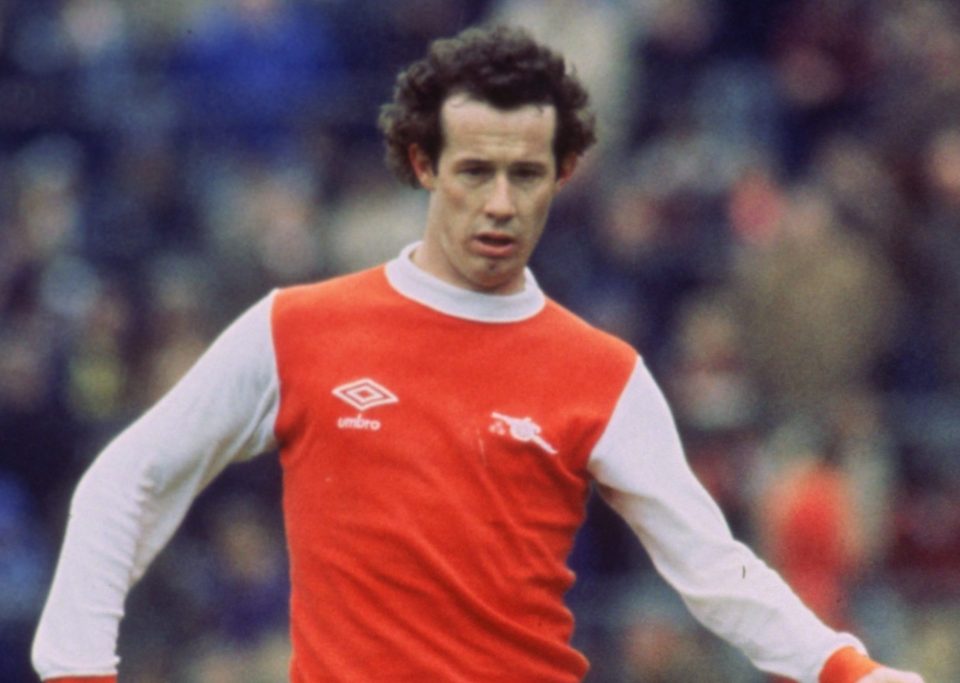  Centre-midfield, Liam Brady