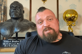  British strongman Eddie Hall has accepted Hafthor Bjornsson's challenge to a boxing match - and promised to 'rip his f***ing head off'