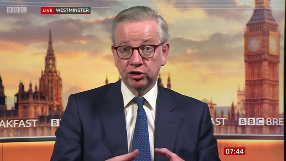 Michael Gove issued a fierce defence of the top aide