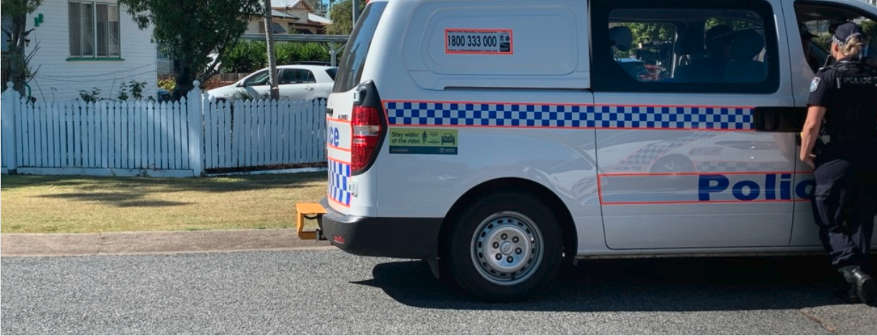  Police at the scene of the little girl's death in Cannon Hill, Brisbane