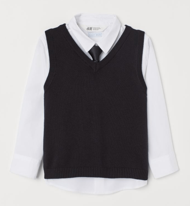 H&M stocks a limited selection of school uniform