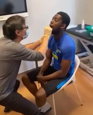  Kalou barged in on a team-mate's coronavirus test