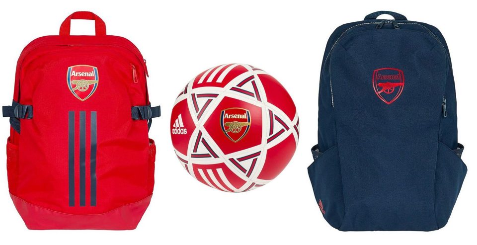  The Arsenal Adidas accessories collection is discounted too, including bags and footballs