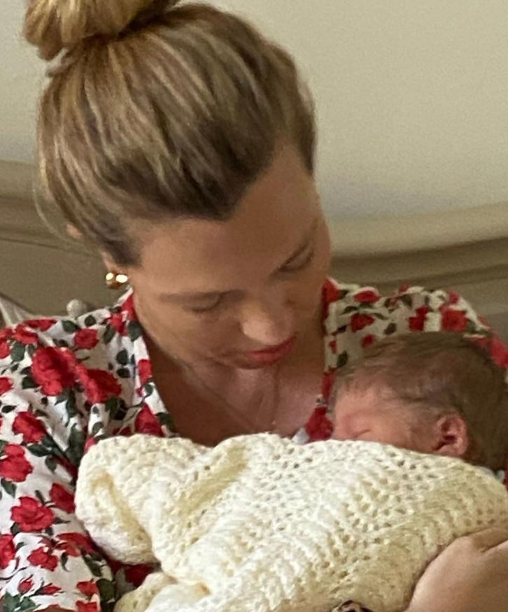  Carrie Symonds shared a photograph of her baby boy Wilfred