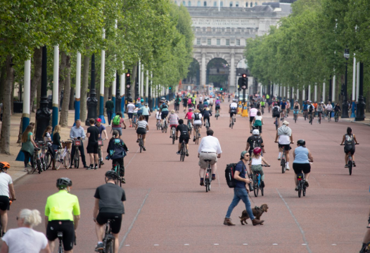  Cycling numbers surge in London today