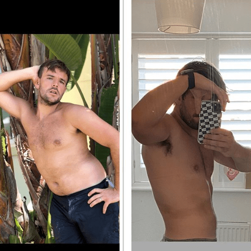  Nathan Massey has revealed his impressive weight loss in lockdown