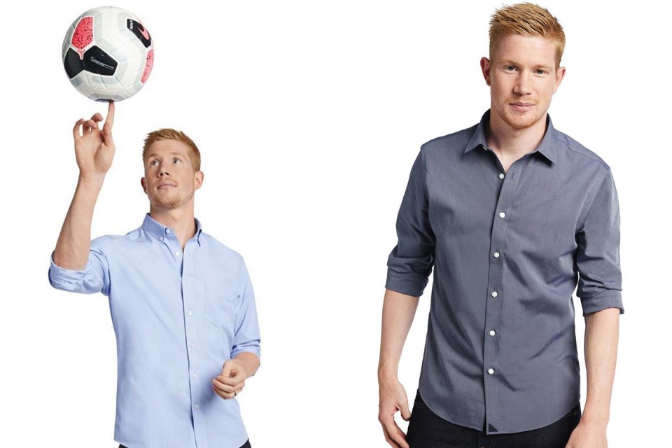  Manchester City star Kevin De Bruyne has signed a deal to be the face of US-based clothes firm UNTUCKit