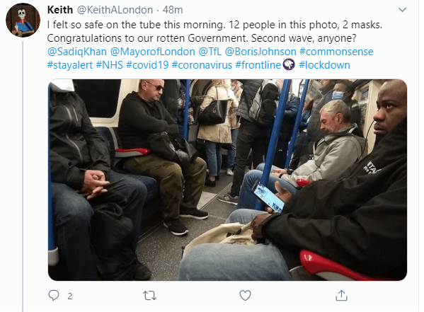  Shocked commuters tweeted about the busy Tubes this morning