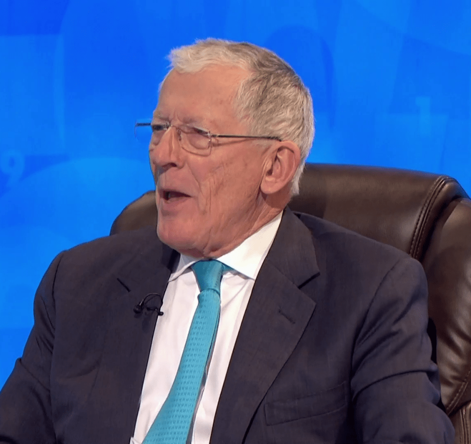  Host Nick Hewer is so battle-hardened to rude words on the board he didn't even mention it