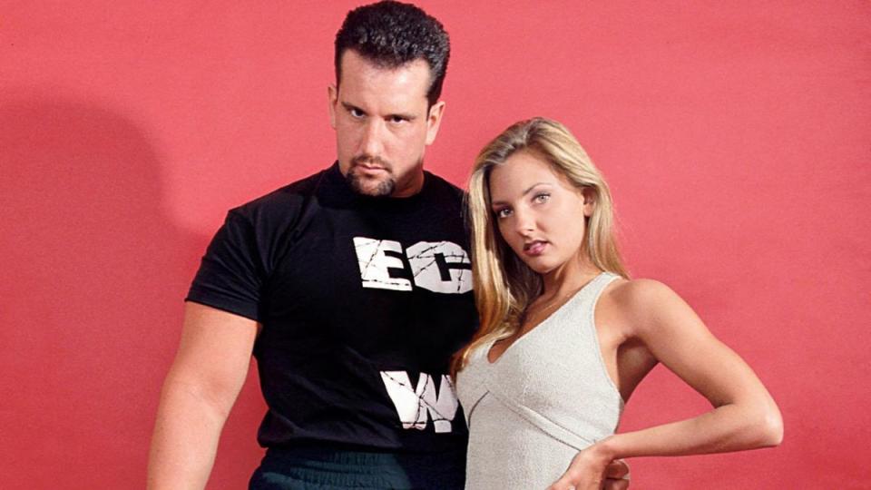  Beulah McGillicutty poses alongside Tommy Dreamer back in her ECW days