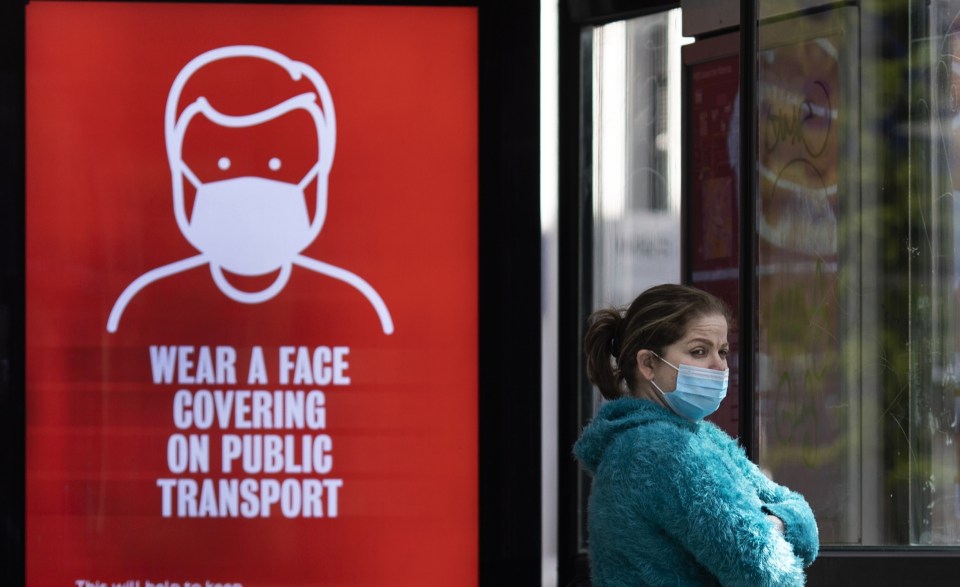 Wearing a face covering on public transport is compulsory in the UK from June 15, 2020