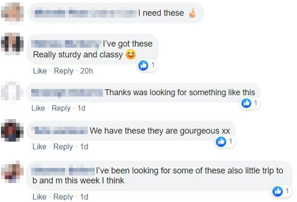 Hundreds of people have liked the post and are desperate to get their hands on the bargain furniture