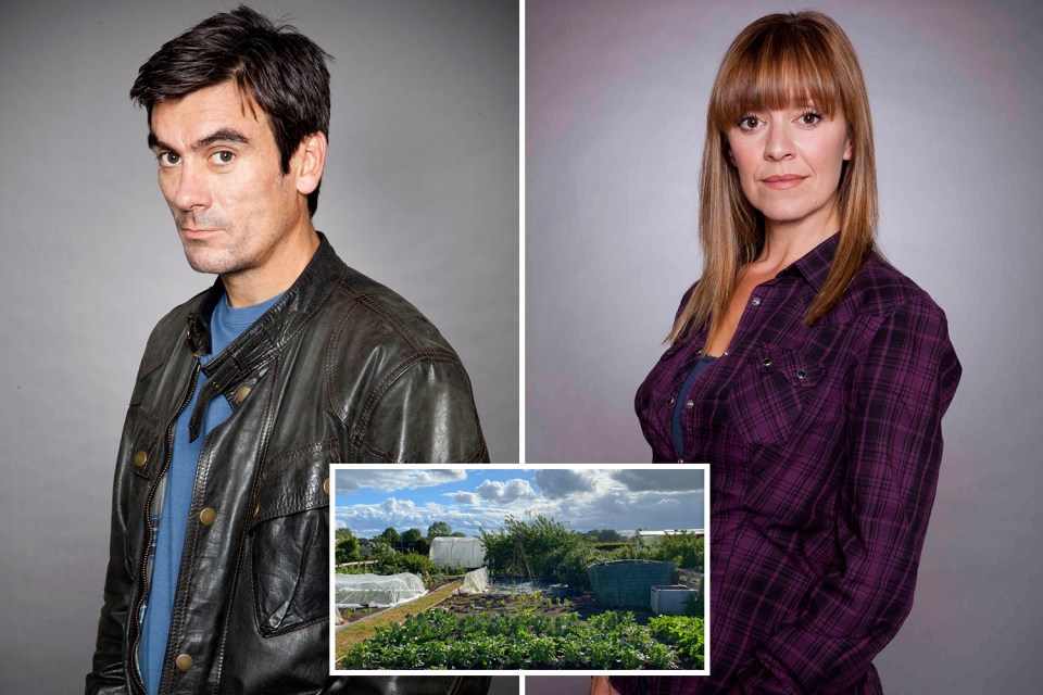  Jeff Hordley and Zoe Henry are keen gardeners