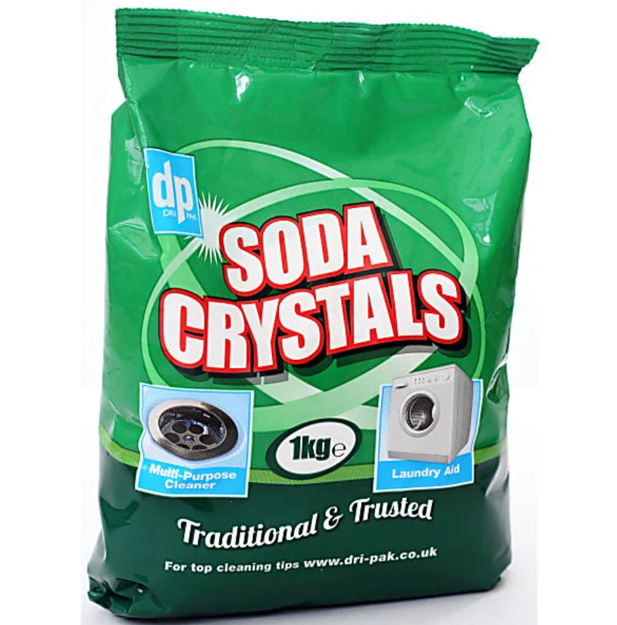  Soda crystals are a great multi-purpose cleaner, cleaning anything from your garden to the kitchen sink