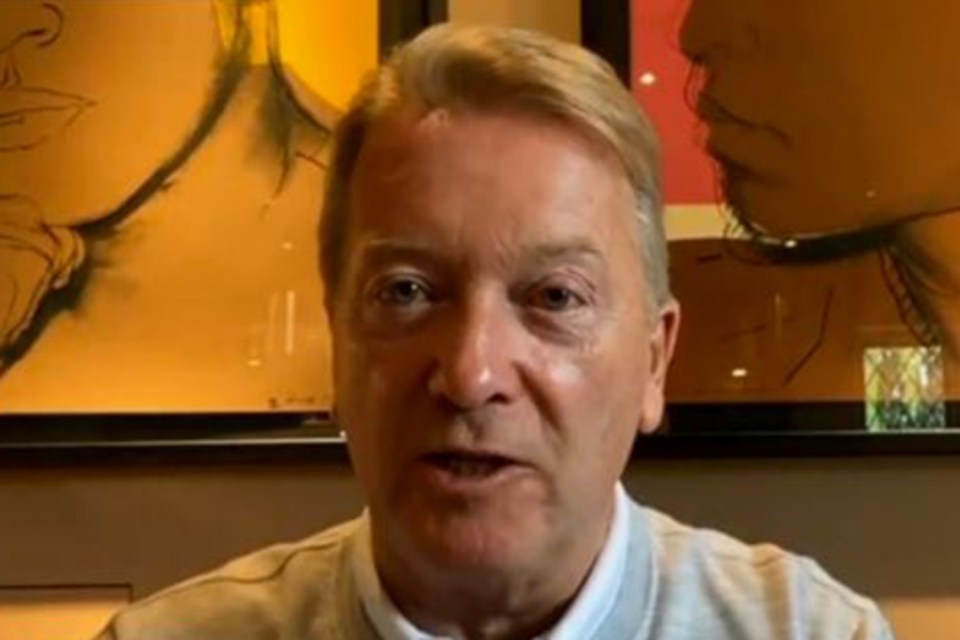  Frank Warren made the claim during an interview on Good Morning Britain