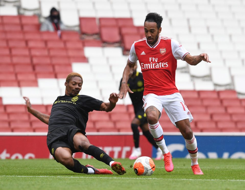  Bonne revealed he picked up tips from watching Pierre-Emerick Aubameyang and Alexandre Lacazette