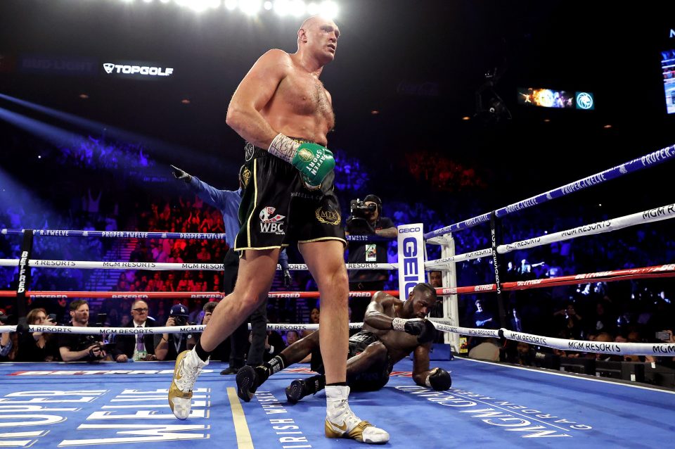  Fury dethroned Wilder to win the WBC title in their rematch