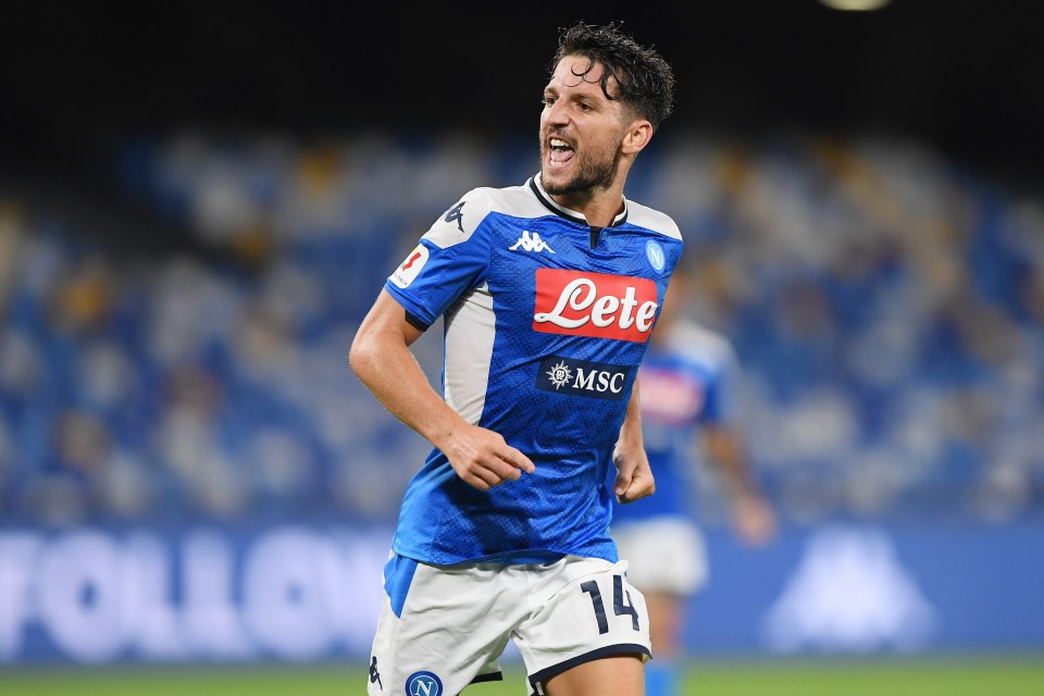  Dries Mertens scored to become Napoli's all-time top scorer and send his side into the final of the Coppa Italia