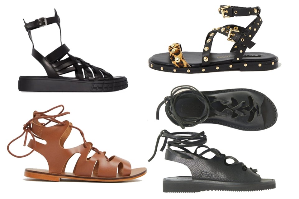  These gladiator styles will toughen up any look