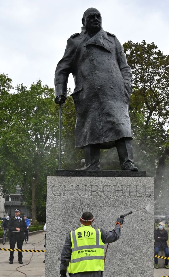  The Winston Churchill statues was vandalised during the Black Lives Matter protests