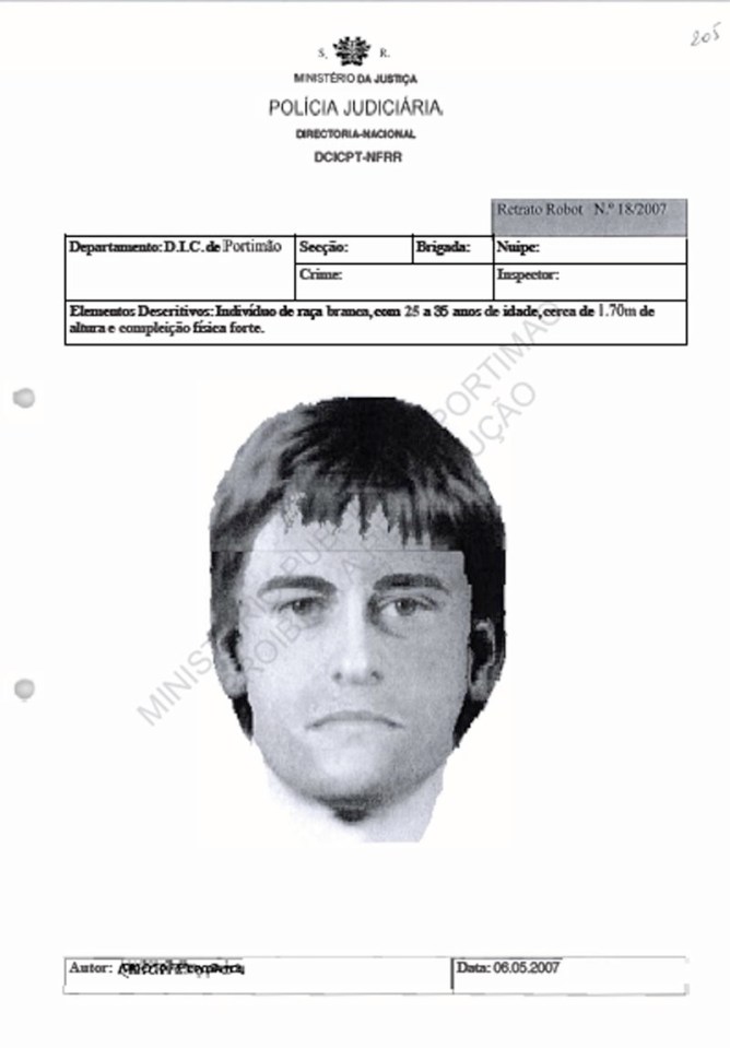 Police released a photofit picture in 2007 which many thought had a striking resemblance to Christian B