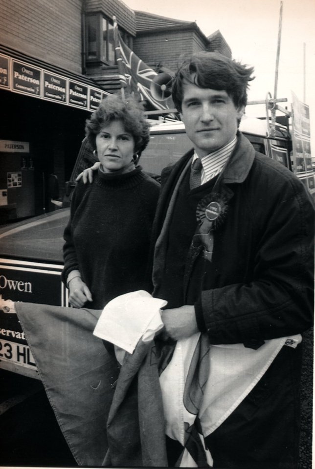 The MP with wife Rose on the campaign trail in Wrexham