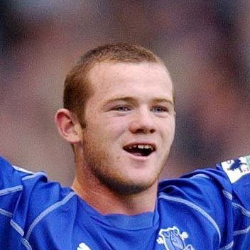  A fresh-faced 16-year-old Rooney with a full head of hair in 2002