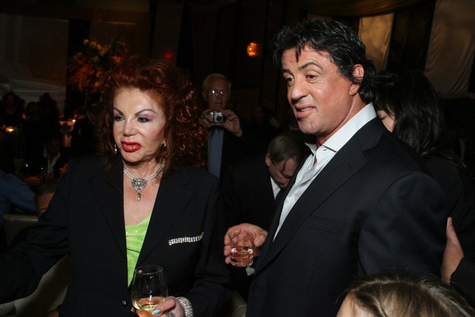 Jackie Stallone is the mother of Sylvester Stallone