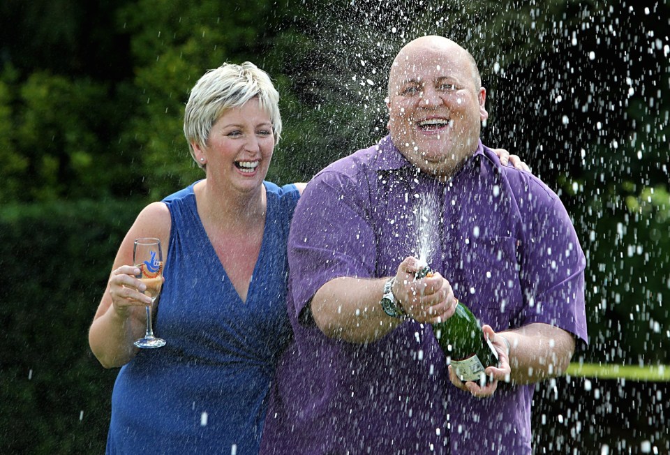 Bayford, 41, and wife Gillian, 40, from Haverhill, Suffolk, after they won £148.6 million on June 20