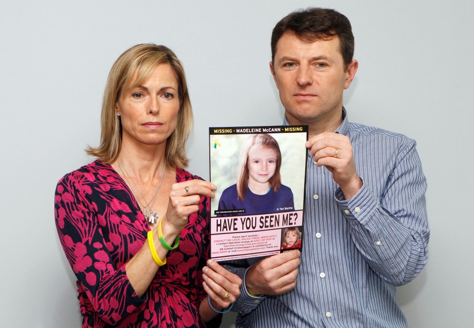 Madeleine’s parents Kate and Gerry have never given up hope