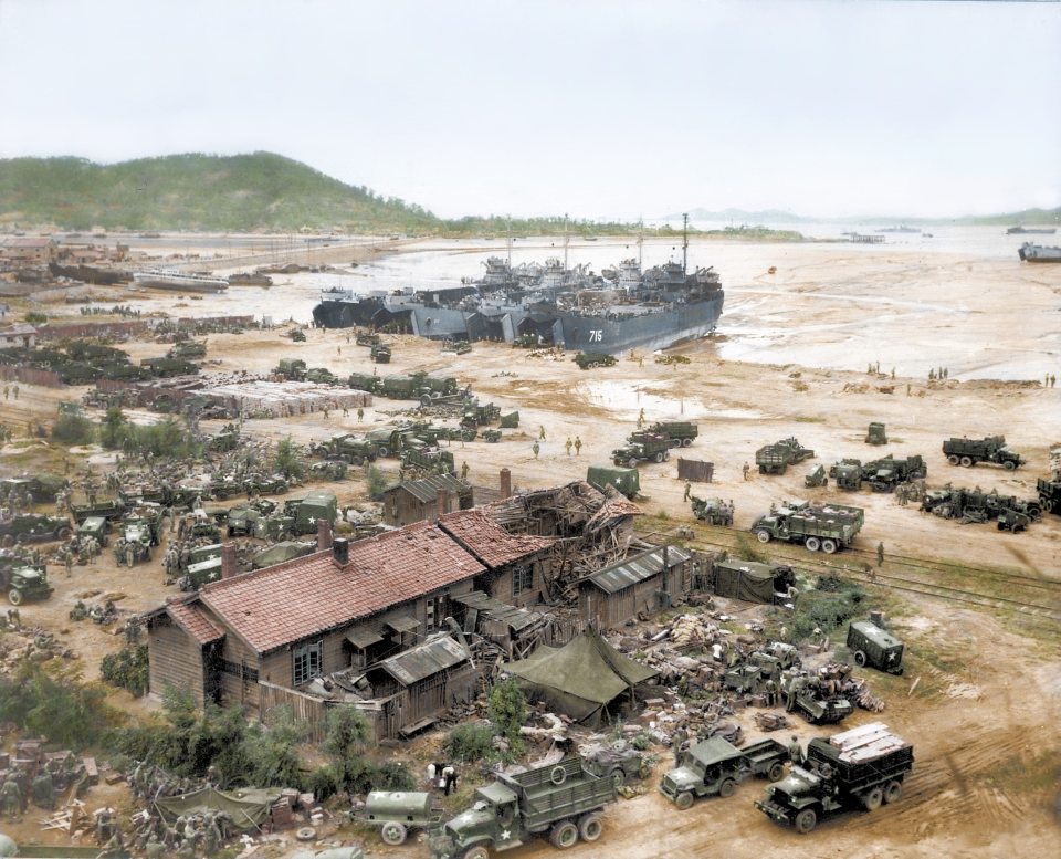 Battle of Inchon from a birds-eye view