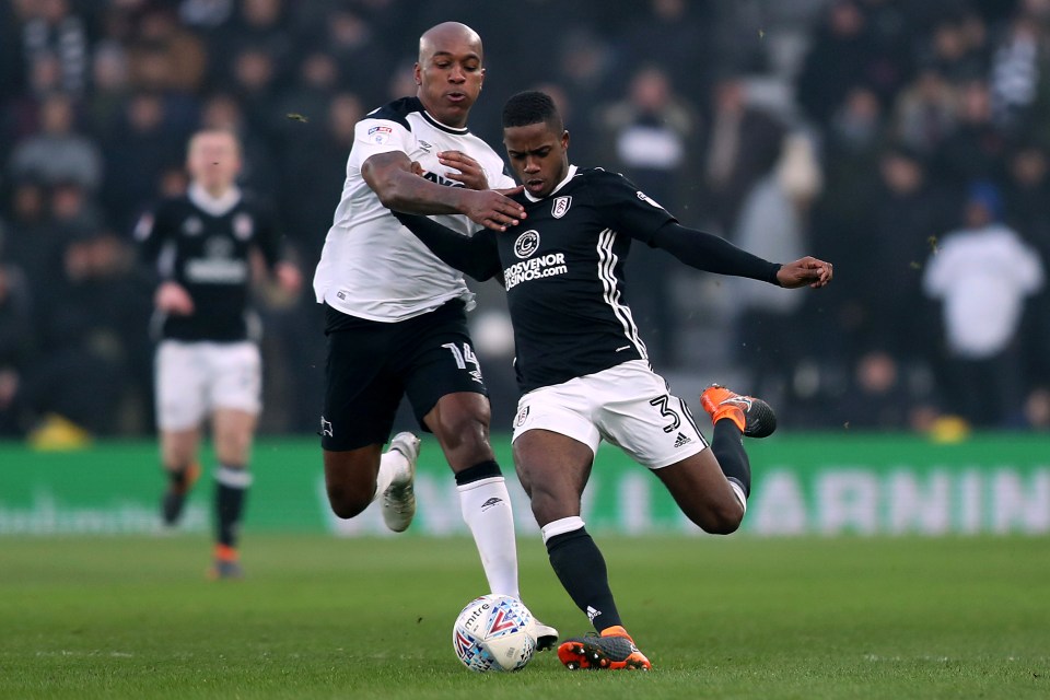 Andre Wisdom has been playing in the Championship with Derby since 2017